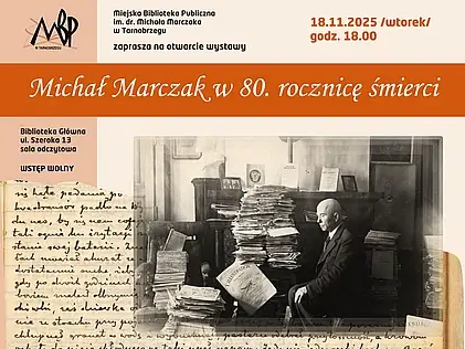 Michał Marczak - plakat z zaproszeniem na otwarcie wystawy