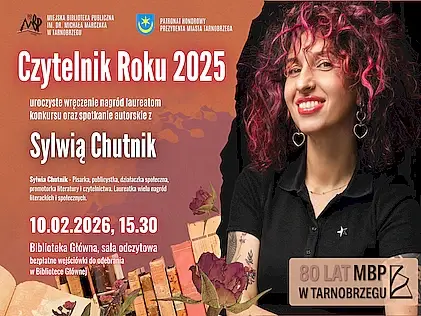 Cztelnik roku 2025 - plakat z zaproszeniem