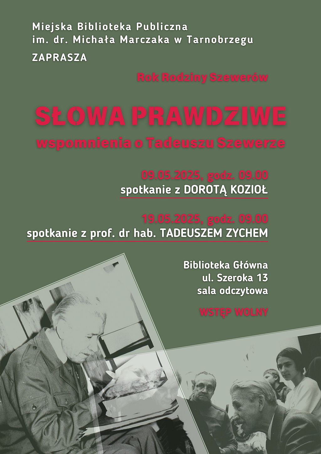 szewera spotkania plakat